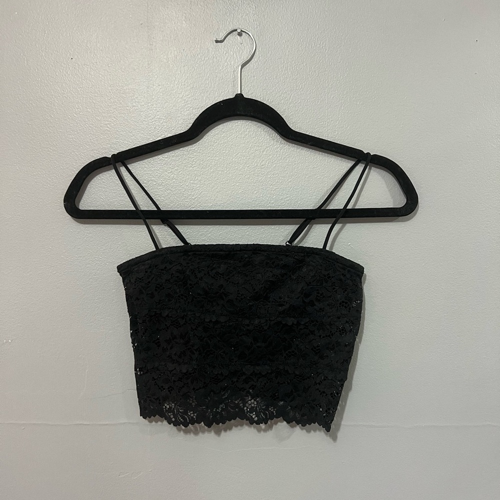Urban Outfitters Black Lace Top